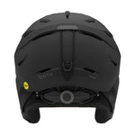Smith Level MIPS Helmet 2025 - Black helmet with white logo on front, black chin strap and ventilation holes.