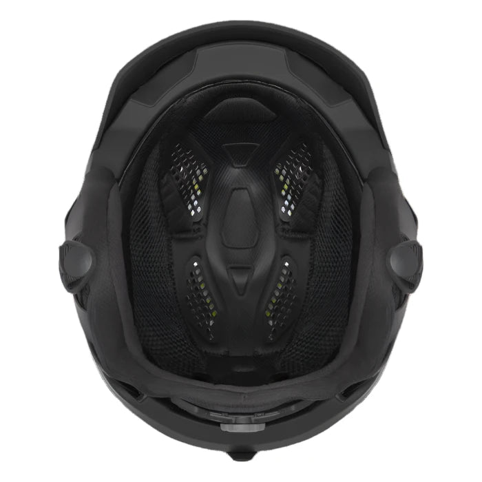 Smith Level MIPS Helmet 2025 - Black helmet with white logo on front, featuring a sleek design and ventilation system.