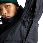 Burton Pillowline GORE-TEX Jacket - A black jacket with a zippered chest pocket and adjustable cuffs.