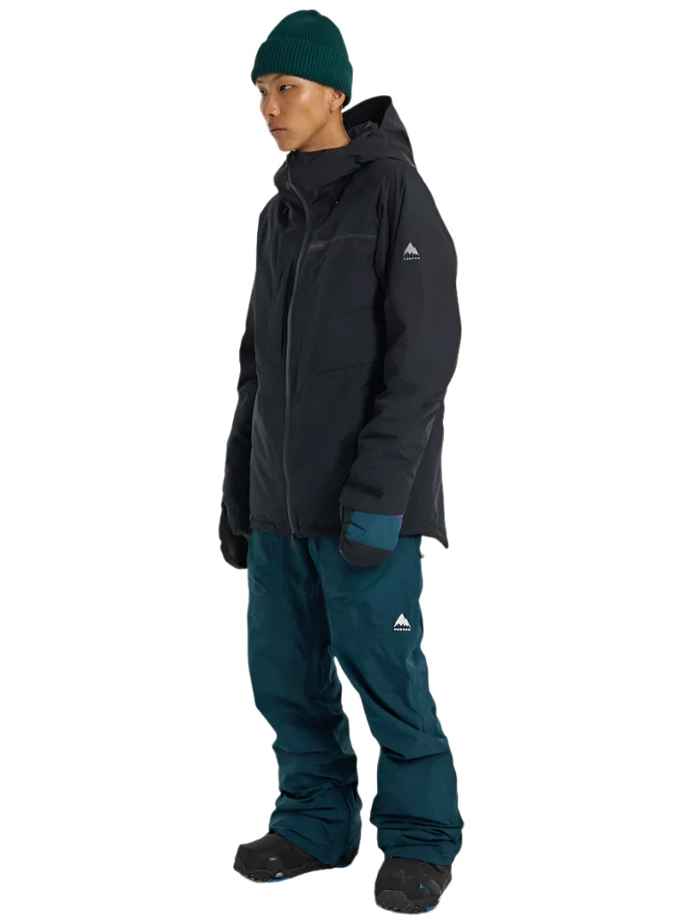 Burton Pillowline GORE-TEX Jacket - A black jacket with a white logo on the left chest and right sleeve.
