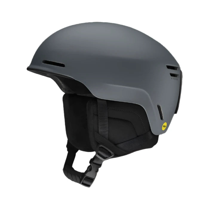 Smith Method MIPS Helmet 2025 - A matte black helmet with a sleek, aerodynamic design and a prominent yellow MIPS sticker on the side.