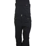 Turbine Mission II Bib 2025 - Black bib overalls with adjustable straps and silver buckles.