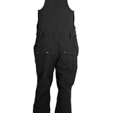 Turbine Mission II Bib - Black bib overalls with two front pockets, one on each side.