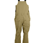 Turbine Mission II Bib - Tan bib with two zippered front pockets, one on each side.