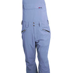 Turbine Mission II Bib - A pair of light gray snow pants with black trim and adjustable straps at the shoulders.