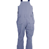 Turbine Mission II Bib - A pair of gray snow pants with a black stripe on the side, featuring two zippered pockets and adjustable straps.