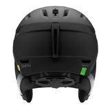 Smith Mission MIPS Helmet 2025 - Black helmet with white logo on front, black straps and padding.
