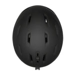 Smith Mission MIPS Helmet 2025 - Black helmet with white logo on front, black straps and padding.