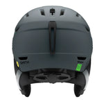 Smith Mission MIPS Helmet 2025 - A matte black helmet with a sleek, aerodynamic design and ventilation holes on top.