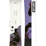 CAPiTA Women's The Navigator Snowboard 2025 - White snowboard with black and purple abstract design on top.