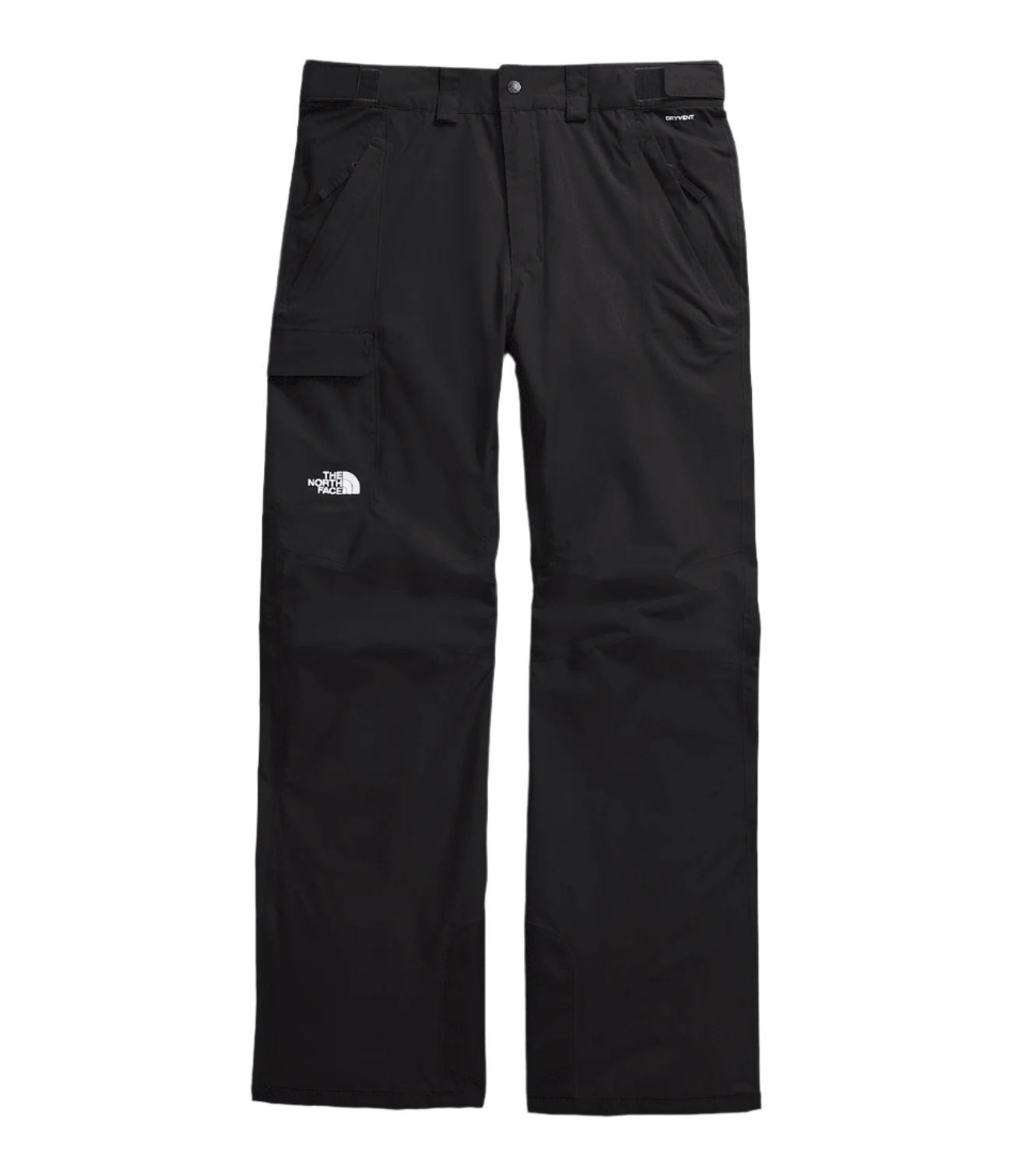 North Face Freedom Shell Pant 2025 - Black pants with white logo on left thigh and right leg pocket.