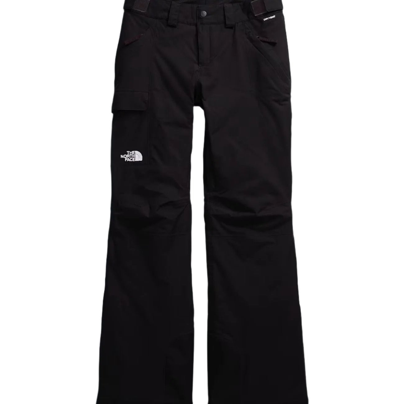 North Face Women's Freedom Insulated Pant 2025 - Black insulated ski pants with a white logo on the left leg.