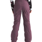 North Face Women's Freedom Stretch Pant 2025 - A pair of black snow pants with a subtle white stripe down the side.