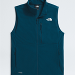 North Face Apex Bionic Vest 2025 - A dark blue fleece vest with a white logo on the left chest and two zippered pockets on either side.