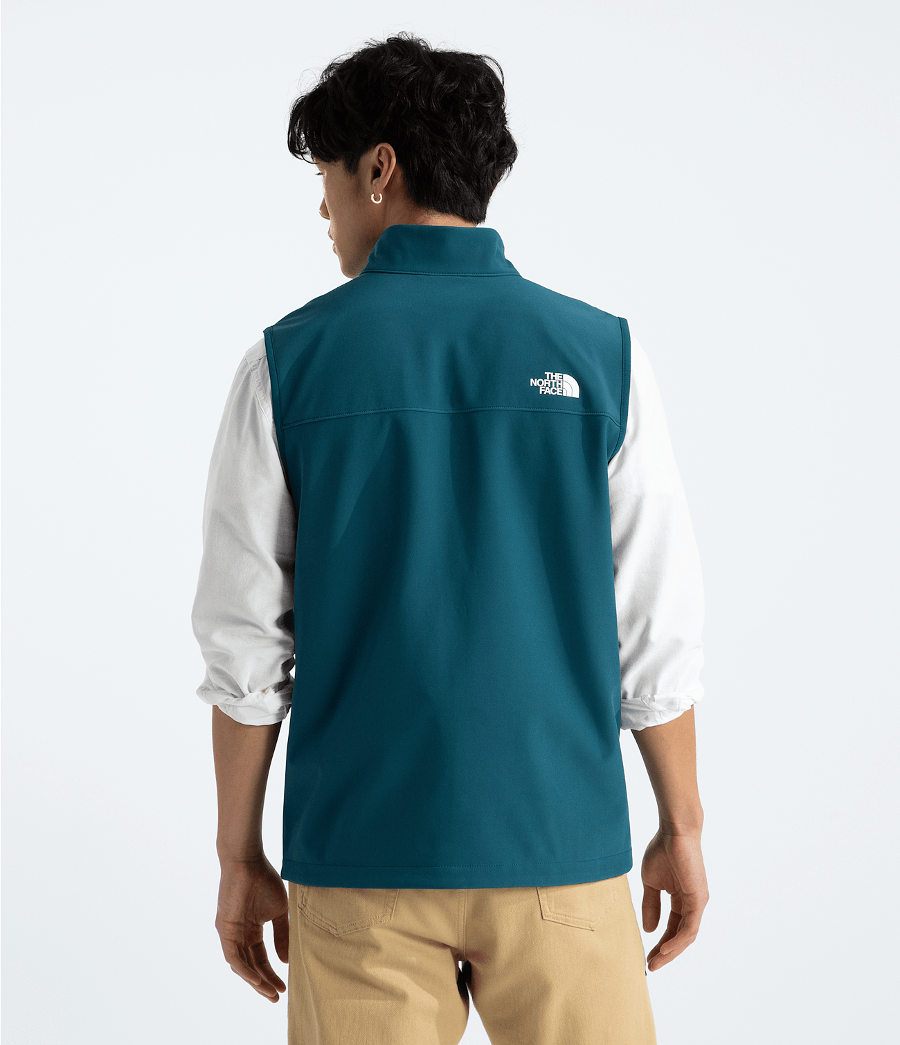 North Face Apex Bionic Vest - A dark teal fleece vest with a white logo on the upper back.