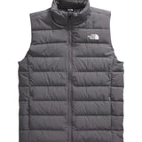 North Face Aconcagua 3 Vest - A dark gray puffer vest with a white logo on the left chest area.