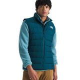 North Face Aconcagua 3 Vest - A dark-colored vest with a white logo on the left side of the chest.