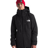 North Face Chakal Insulated Jacket - A black jacket with a white logo on the left chest and two zippered pockets on either side of the waist.