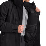 North Face Chakal Insulated Jacket - A black insulated jacket with a zippered front and two zippered pockets on either side.