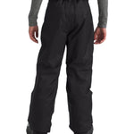 North Face Boys' Freedom Insulated Pant - Black insulated snow pants with a belt and zippered pockets.