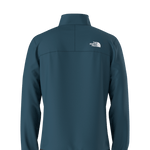 North Face Crest 1/4 Zip Pull Over 2025 - A dark blue fleece pullover with a zippered front and white logo on the left chest.