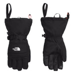 North Face Men's Montana Glove - A black glove with a white logo on the wrist and red accents on the strap.