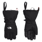 North Face Men's Montana Glove - A black glove with a white logo on the wrist and red accents on the strap.