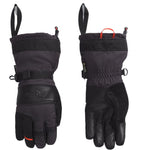 North Face Men's Montana GORE-TEX Glove - A black glove with a strap and buckle on the wrist, featuring a logo on the back of the hand.