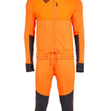 Airblaster Ninja Suit Pro 2025 - Black snowsuit with a black diamond logo on the chest and black zippers down the front.