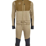 Airblaster Ninja Suit Pro 2025 - Black snowsuit with a white logo on chest and black zipper down front.