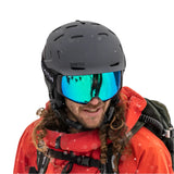 Smith Nexus MIPS Helmet 2025 - Black helmet with white logo on front, black chin strap and ear pads.