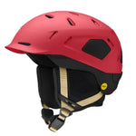 Smith Nexus MIPS Helmet 2025 - A red helmet with a black visor, featuring ventilation holes and a white logo on the side.