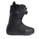 Nidecker Women's Altai Snowboard Boot 2025 - Black snowboard boot with a textured pattern on the toe and heel, featuring a BOA closure system.