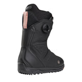 Nidecker Women's Altai Snowboard Boot 2025 - Black snowboard boot with a textured pattern on the toe and heel, featuring a black BOA dial on the side.