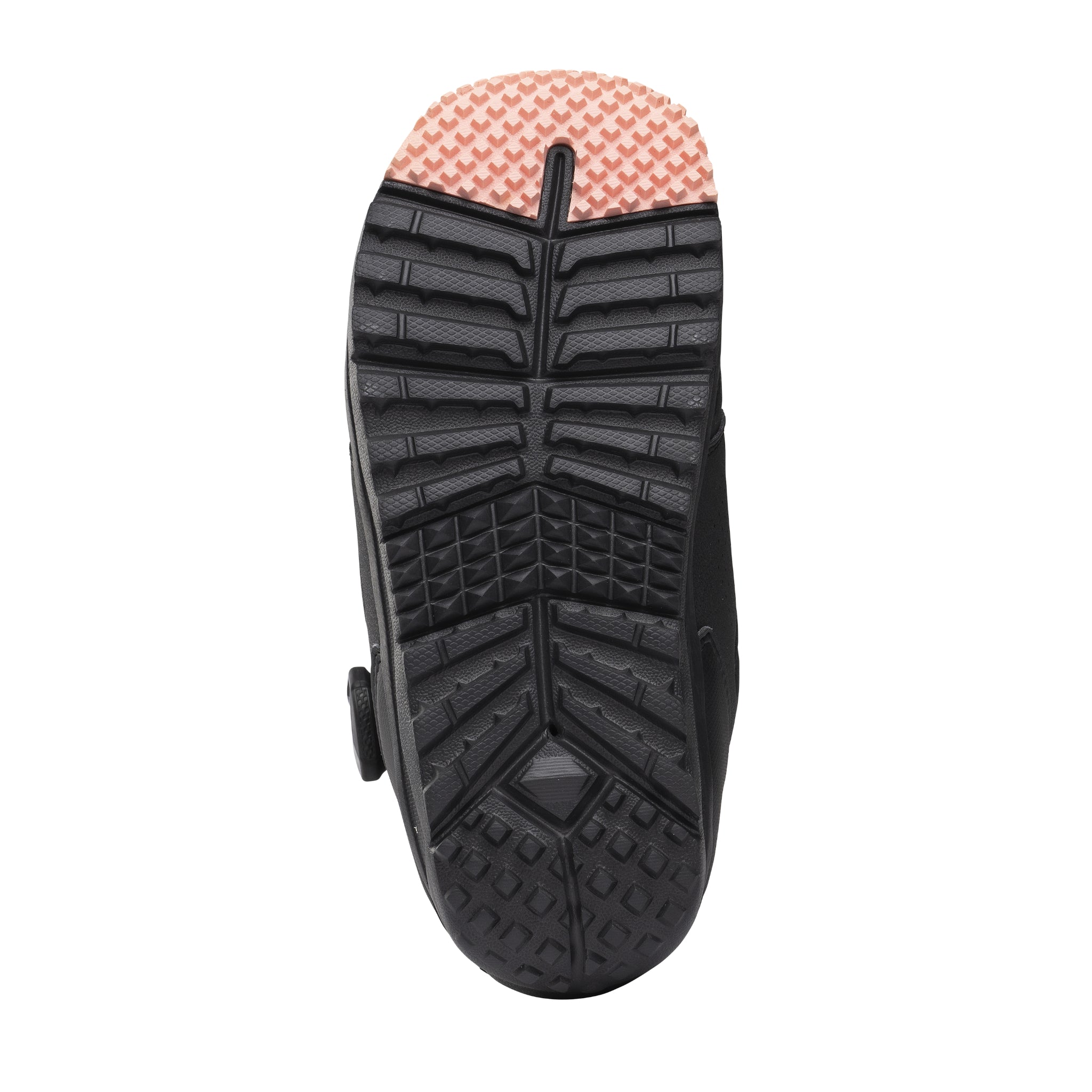 Nidecker Women's Altai Snowboard Boot 2025 - A black snowboard boot with a textured, rubber sole and a strap closure on the side.