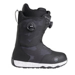 Nidecker Rift Women's Snowboard Boots 2025 - Black snowboard boots with a camouflage pattern on the upper portion and white speckled sole.