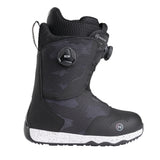 Nidecker Rift Women's Snowboard Boots 2025 - Black snowboard boots with a camouflage pattern on the upper portion and white speckled sole.