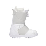Nidecker Women's Sierra Snowboard Boots 2025 - A pair of white snowboard boots with a textured pattern on the side and a small logo on the toe.