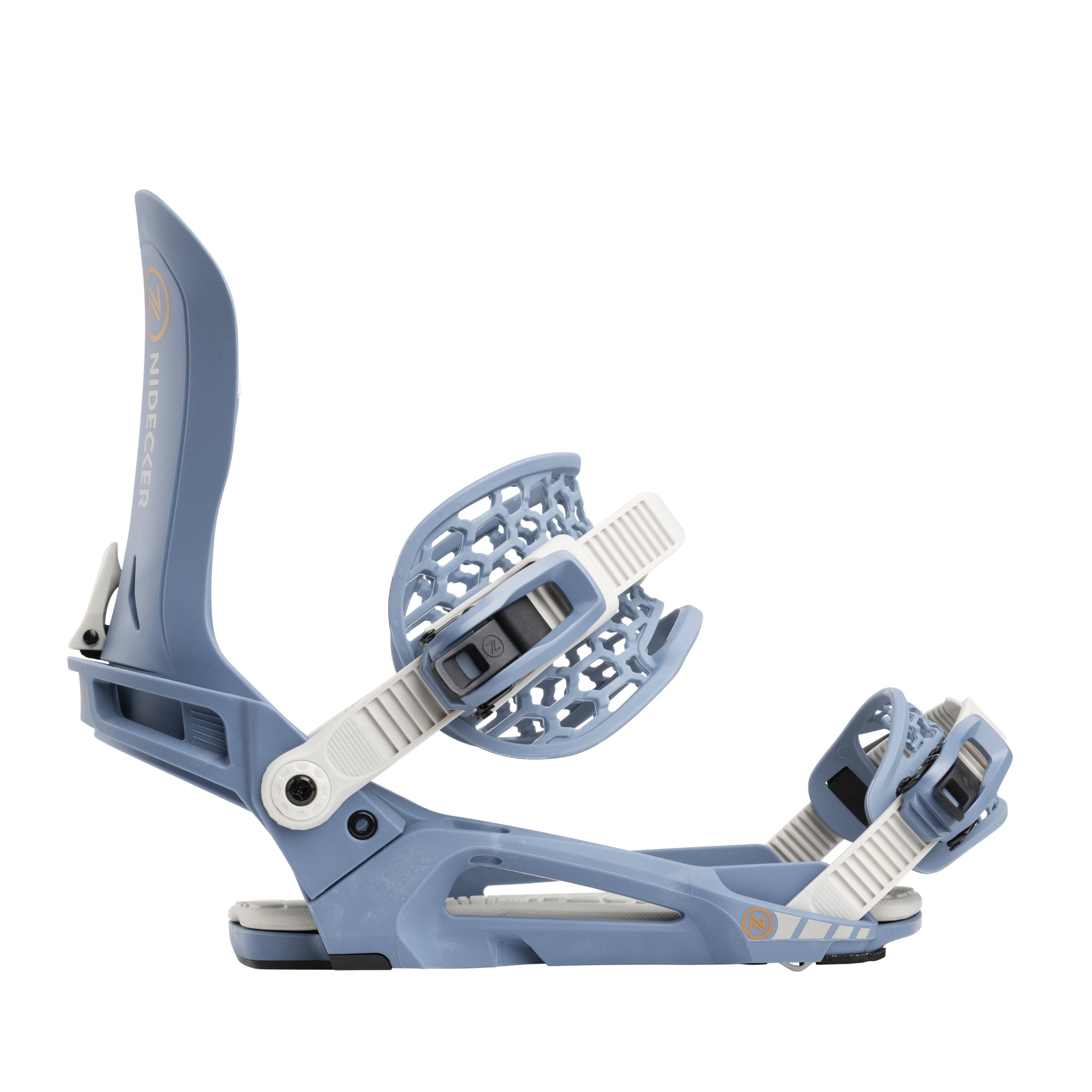 Nidecker Kaon Snowboard Binding - 2025 snowboard binding with a sleek, modern design and silver buckles.