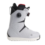 Nidecker Men's Altai Snowboard Boot 2025 - A black and white snowboard boot with a textured pattern on the toe cap, featuring a red accent on the heel.