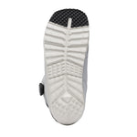 Nidecker Men's Altai Snowboard Boot 2025 - A white snowboard boot with a black strap and buckle on the side, viewed from the bottom.