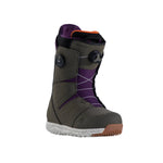 Nidecker Men's Altai Snowboard Boot 2025 - A dark brown snowboard boot with a purple strap and black buckles.