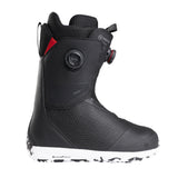 Nidecker Rift APX Men's Snowboard Boots 2025 - Black snowboard boots with red accents and a textured pattern on the toe cap.