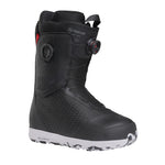 Nidecker Rift APX Men's Snowboard Boots 2025 - Black snowboard boots with red accents and a textured sole.