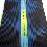 Nidecker Blade Snowboard 2025 - A black snowboard with a blue and green gradient design on its top surface.