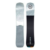 Nidecker Escape Snowboard 2025 - A light blue snowboard with a white top sheet and subtle gray marbling, featuring a black logo at the top center of the board.