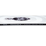 Nidecker Sensor Pro Snowboard 2025 - A black snowboard with a white and grey patterned design, featuring a circular logo on top.