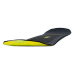 Nidecker Sensor Youth Snowboard 2025 - A black snowboard with a yellow and green patterned design on its underside.