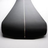 Nidecker The Smoke Snowboard 2025 - A black snowboard with a subtle white smoke pattern on its surface.