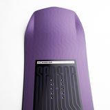 Nidecker Sensor Women's Snowboard 2025 - A purple snowboard with a wavy pattern and black lettering on top.